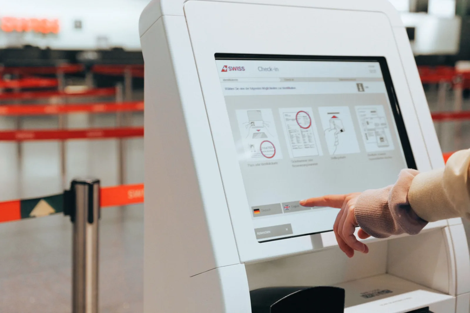 Odbavení a online check-in
